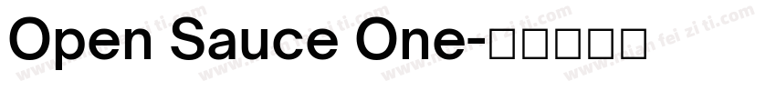 Open Sauce One字体转换